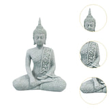 Maxbell Seated Buddha Statue Buddhism Spiritual Decor for Shops Tabletop Decorations A