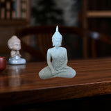 Maxbell Seated Buddha Statue Buddhism Spiritual Decor for Shops Tabletop Decorations A