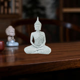 Maxbell Seated Buddha Statue Buddhism Spiritual Decor for Shops Tabletop Decorations B