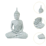 Maxbell Seated Buddha Statue Buddhism Spiritual Decor for Shops Tabletop Decorations B