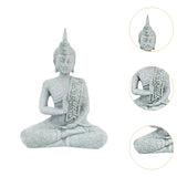 Maxbell Seated Buddha Statue Buddhism Spiritual Decor for Shops Tabletop Decorations C
