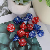 Maxbell 14 Pieces Polyhedral Dices D4-d20 for Board Game Role Playing Game Card Game Style A