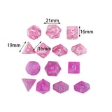 Maxbell 14 Pieces Polyhedral Dices D4-d20 for Board Game Role Playing Game Card Game Style B