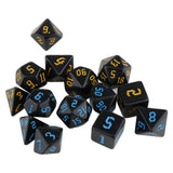 Maxbell 14 Pieces Polyhedral Dices D4-d20 for Board Game Role Playing Game Card Game Style D