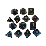 Maxbell 14 Pieces Polyhedral Dices D4-d20 for Board Game Role Playing Game Card Game Style D