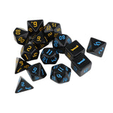 Maxbell 14 Pieces Polyhedral Dices D4-d20 for Board Game Role Playing Game Card Game Style D