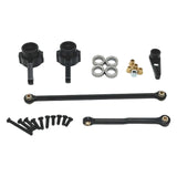 Maxbell Servo Link Rod Supply Upgrade Parts RC Steering Components for D90 MN78 1/12 black