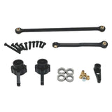 Maxbell Servo Link Rod Supply Upgrade Parts RC Steering Components for D90 MN78 1/12 black