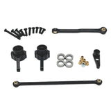 Maxbell Servo Link Rod Supply Upgrade Parts RC Steering Components for D90 MN78 1/12 black