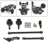 Maxbell Servo Link Rod Supply Upgrade Parts RC Steering Components for D90 MN78 1/12 black