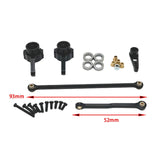 Maxbell Servo Link Rod Supply Upgrade Parts RC Steering Components for D90 MN78 1/12 black