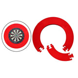 Maxbell Dart Board Wall Protector EVA Dart Surround for Game Room Office Garage Red