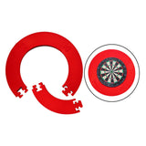 Maxbell Dart Board Wall Protector EVA Dart Surround for Game Room Office Garage Red