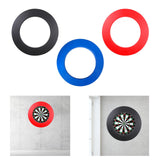 Maxbell Dart Board Surround Round Dartboard Wall Protector for Game Room Home Garage black