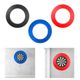 Maxbell Dart Board Surround Round Dartboard Wall Protector for Game Room Home Garage black