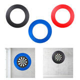Maxbell Dart Board Surround Round Dartboard Wall Protector for Game Room Home Garage black