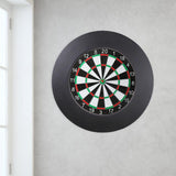 Maxbell Dart Board Surround Round Dartboard Wall Protector for Game Room Home Garage black