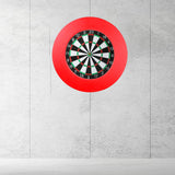 Maxbell Dart Board Surround Round Dartboard Wall Protector for Game Room Home Garage red