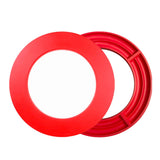 Maxbell Dart Board Surround Round Dartboard Wall Protector for Game Room Home Garage red