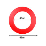 Maxbell Dart Board Surround Round Dartboard Wall Protector for Game Room Home Garage red