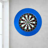 Maxbell Dart Board Surround Round Dartboard Wall Protector for Game Room Home Garage blue