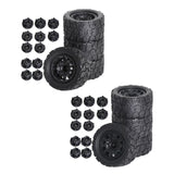 Maxbell 4 Pieces Truck Tires 1/10 Large Footprint Vehicle Tires for W183 DIY Crawler style A