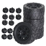Maxbell 4 Pieces Truck Tires 1/10 Large Footprint Vehicle Tires for W183 DIY Crawler style A