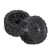 Maxbell 4 Pieces Truck Tires 1/10 Large Footprint Vehicle Tires for W183 DIY Crawler style A