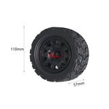 Maxbell 4 Pieces Truck Tires 1/10 Large Footprint Vehicle Tires for W183 DIY Crawler style A