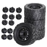 Maxbell 4 Pieces Truck Tires 1/10 Large Footprint Vehicle Tires for W183 DIY Crawler style B