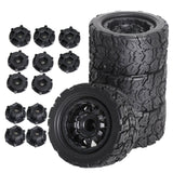 Maxbell 4 Pieces Truck Tires 1/10 Large Footprint Vehicle Tires for W183 DIY Crawler style B