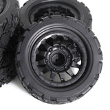 Maxbell 4 Pieces Truck Tires 1/10 Large Footprint Vehicle Tires for W183 DIY Crawler style B