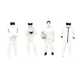Maxbell 4x 1/64 Scale Figure Tiny People for Train Station Layout Model Train Layout