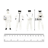 Maxbell 4x 1/64 Scale Figure Tiny People for Train Station Layout Model Train Layout