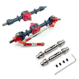 Maxbell 1:12 Scale RC Front and Rear Axle Housing Complete Axle Set for D90 MN98 D96 black