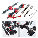 Maxbell 1:12 Scale RC Front and Rear Axle Housing Complete Axle Set for D90 MN98 D96 black