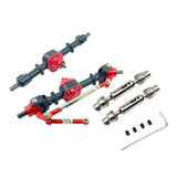 Maxbell 1:12 Scale RC Front and Rear Axle Housing Complete Axle Set for D90 MN98 D96 black