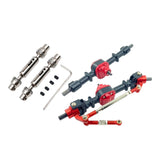 Maxbell 1:12 Scale RC Front and Rear Axle Housing Complete Axle Set for D90 MN98 D96 black