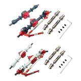Maxbell 1:12 Scale RC Front and Rear Axle Housing Complete Axle Set for D90 MN98 D96 black