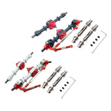 Maxbell 1:12 Scale RC Front and Rear Axle Housing Complete Axle Set for D90 MN98 D96 black