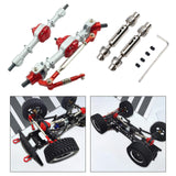 Maxbell 1:12 Scale RC Front and Rear Axle Housing Complete Axle Set for D90 MN98 D96 silver