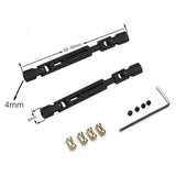 Maxbell 1:12 RC Car Front and Rear Axle Set Sturdy Spare Parts for MN78 LC79 Vehicle Silver