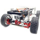 Maxbell 1:12 RC Car Front and Rear Axle Set Sturdy Spare Parts for MN78 LC79 Vehicle Silver