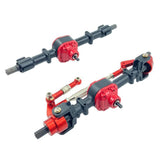 Maxbell 1:12 RC Car Front and Rear Axle Set Sturdy Spare Parts for MN78 LC79 Vehicle Silver