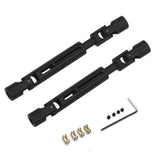 Maxbell 1:12 RC Car Front and Rear Axle Set Sturdy Spare Parts for MN78 LC79 Vehicle Silver