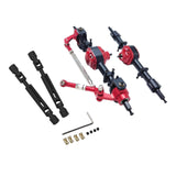 Maxbell 1:12 RC Car Front and Rear Axle Set Sturdy Spare Parts for MN78 LC79 Vehicle Silver