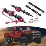 Maxbell 1:12 RC Car Front and Rear Axle Set Sturdy Spare Parts for MN78 LC79 Vehicle Silver