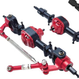 Maxbell 1:12 RC Car Front and Rear Axle Set Sturdy Spare Parts for MN78 LC79 Vehicle Silver