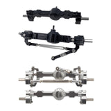 Maxbell Full Metal Front Rear Axle Upgrade Parts for 1:12 Scale MN45 MN96 Black