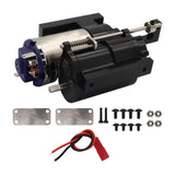 Maxbell 1:12 Scale Gearbox Upgrade Part for C24,Gas,D90 91 96 98 99S DIY Accessories black